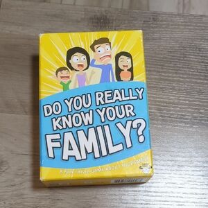 Do You Really Know Your Family? Trivia Game-  Like New